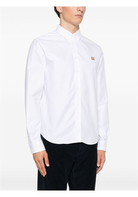 Camicia Mini Fox Head in bianco Maison kitsuné - uomo MAISON KITSUNÉ | MM00413WC5012P100